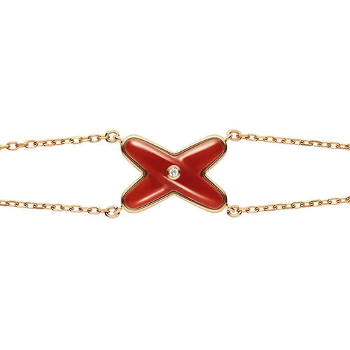 [Novalux]JEUX BRACELET CARNELIAN ROSE GOLD 1 DIAMOND