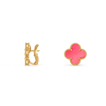 [Novalux]15MM CLOVER FLOWER STUD EARRINGS GOLD COLLECTION