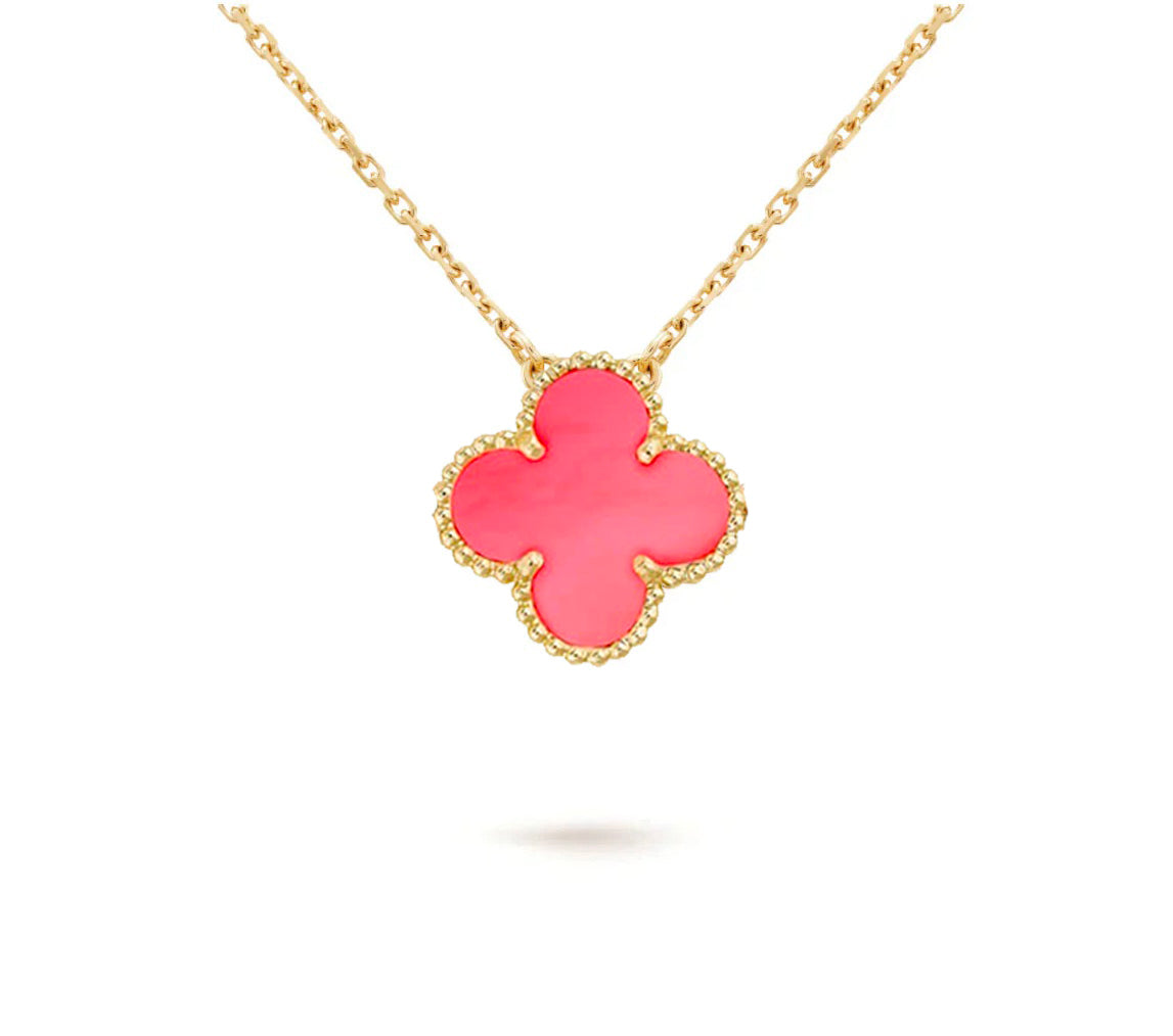 [Novalux]15MM CLOVER FLOWER PENDANT NECKLACE COLLECTION