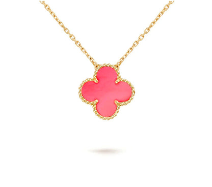 [Novalux]15MM CLOVER FLOWER PENDANT NECKLACE COLLECTION