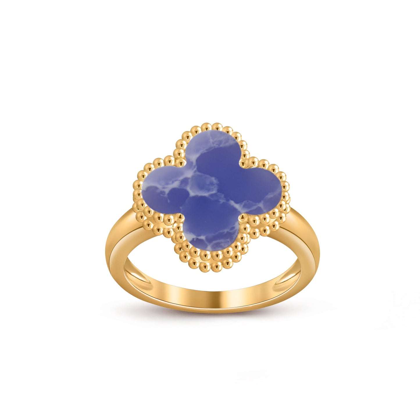 [Novalux]LUCKY CLOVER VINTAGE GOLD RING COLLECTION