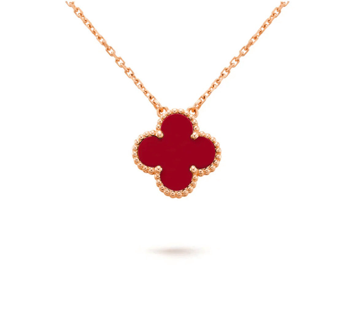 [Novalux]15MM CLOVER FLOWER PENDANT NECKLACE COLLECTION