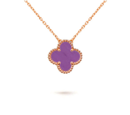 [Novalux]15MM CLOVER FLOWER PENDANT NECKLACE COLLECTION