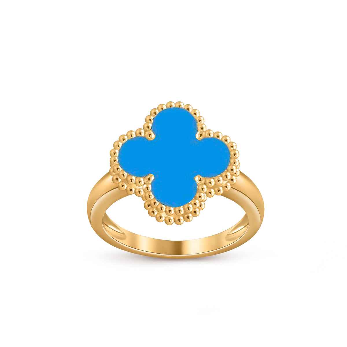 [Novalux]LUCKY CLOVER VINTAGE GOLD RING COLLECTION