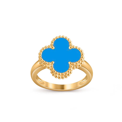 [Novalux]LUCKY CLOVER VINTAGE GOLD RING COLLECTION