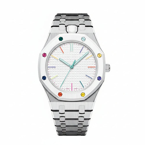 [Novalux]OAK POP EXCLUSIVE SILVER STEEL STRAP