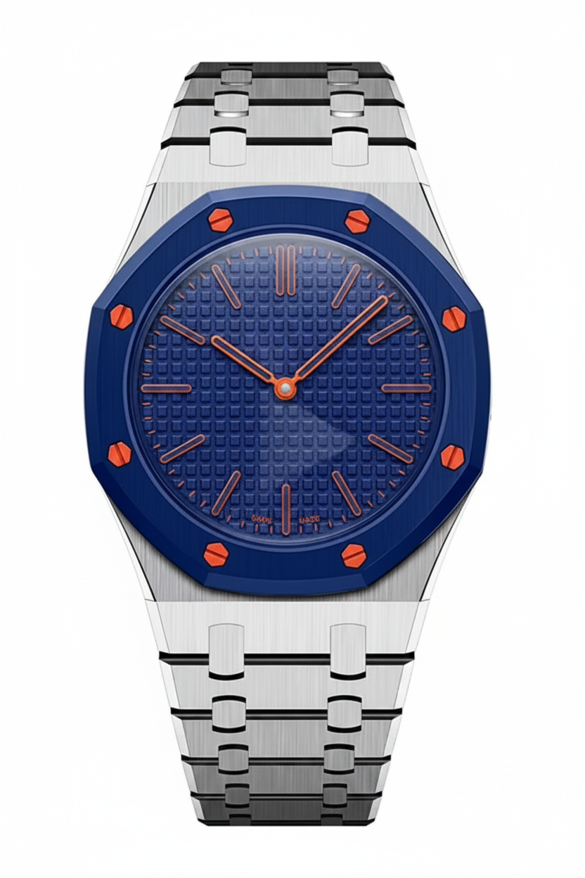 [Novalux]OAK POP EXCLUSIVE SILVER STEEL STRAP