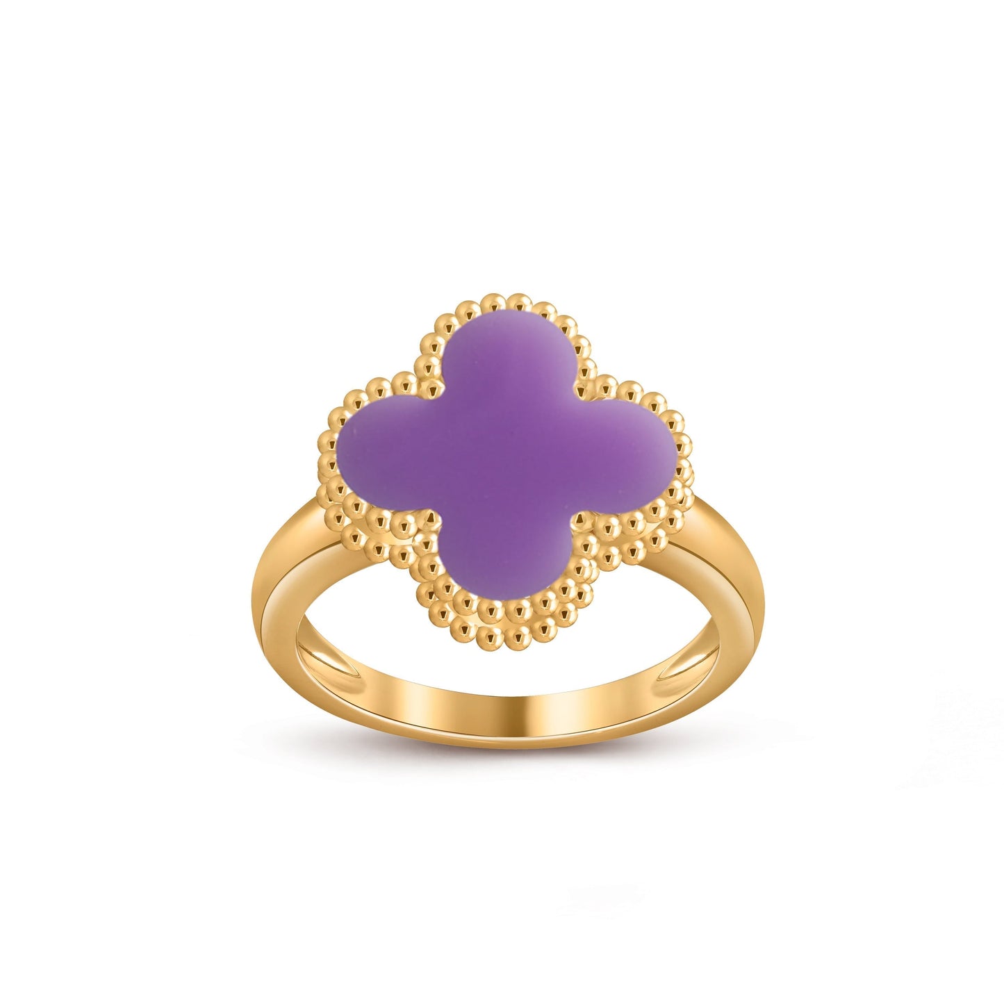[Novalux]LUCKY CLOVER VINTAGE GOLD RING COLLECTION