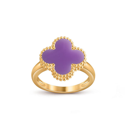 [Novalux]LUCKY CLOVER VINTAGE GOLD RING COLLECTION