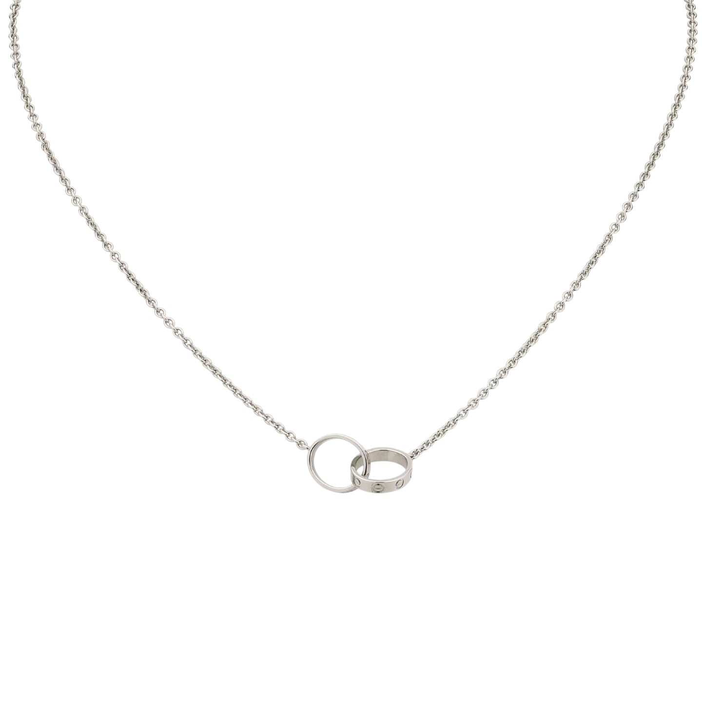 [Novalux]LOVE DOUBLE-RING PENDANT NECKLACE