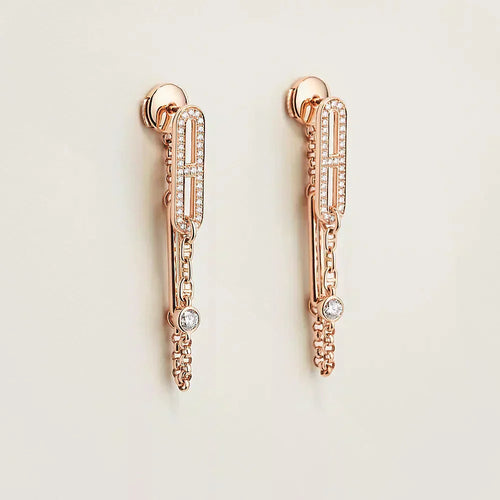 [Novalux]CHAINE CHAOS DIAMOND DROP EARRINGS