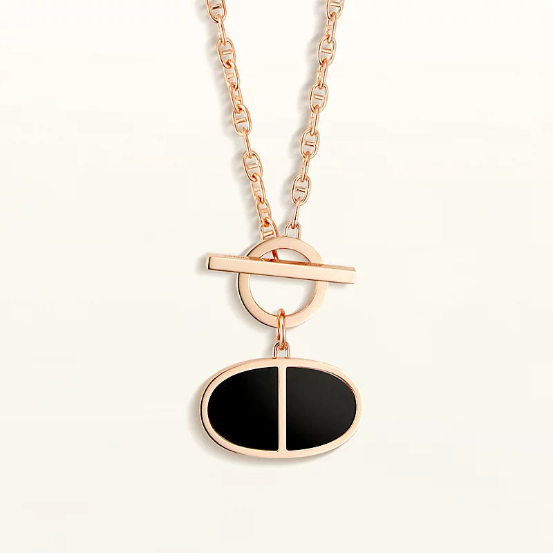 [Novalux]CHAINE VERSO BLACK CERAMIC NECKLACE