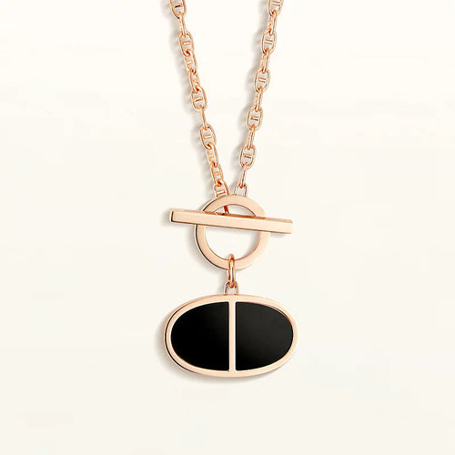 [Novalux]CHAINE VERSO BLACK CERAMIC NECKLACE