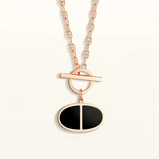 [Novalux]CHAINE VERSO BLACK CERAMIC NECKLACE
