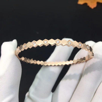 [Novalux]BEE LOVE ROSE GOLD DIAMOND BRACELET