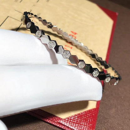[Novalux]BEE LOVE SILVER DIAMOND BRACELET