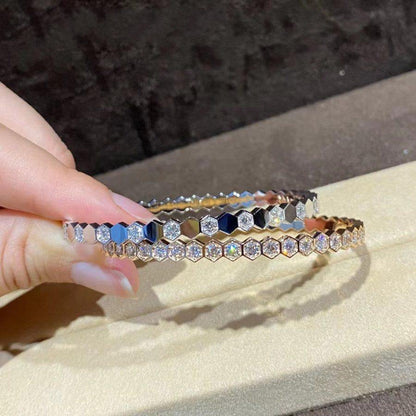 [Novalux]BEE LOVE GOLD BRACELET FULL DIAMOND