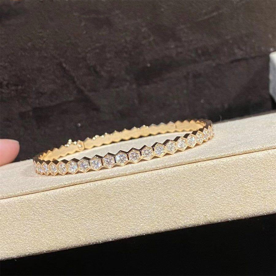 [Novalux]BEE LOVE GOLD BRACELET FULL DIAMOND