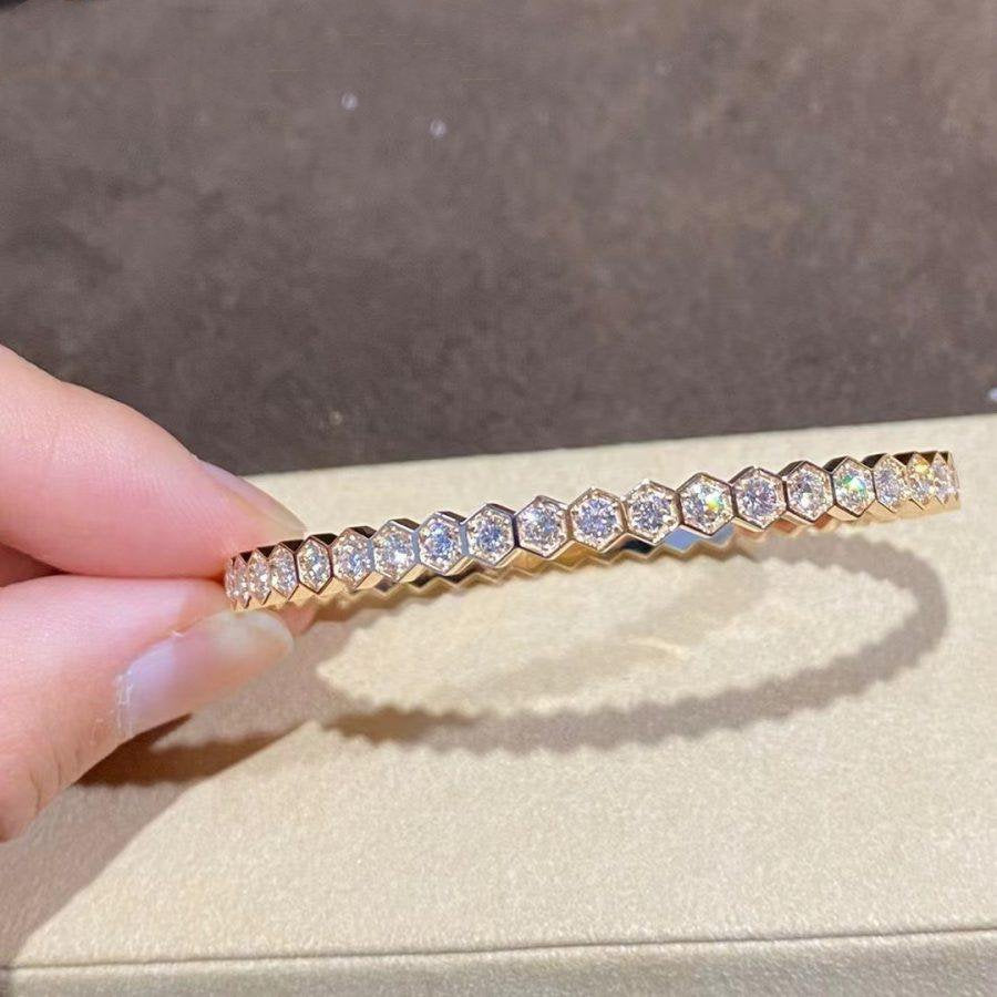 [Novalux]BEE LOVE GOLD BRACELET FULL DIAMOND