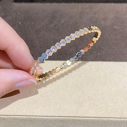 [Novalux]BEE LOVE GOLD BRACELET FULL DIAMOND