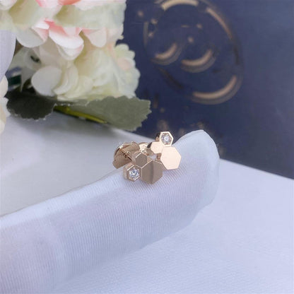 [Novalux]BEE LOVE ROSE GOLD DIAMOND EARRINGS