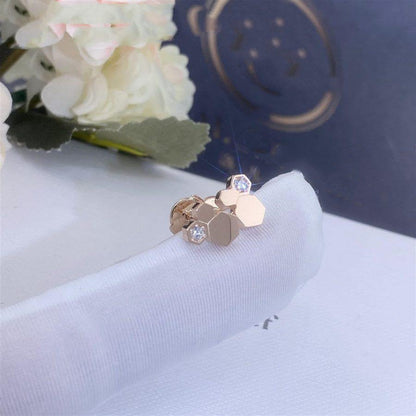 [Novalux]BEE LOVE ROSE GOLD DIAMOND EARRINGS