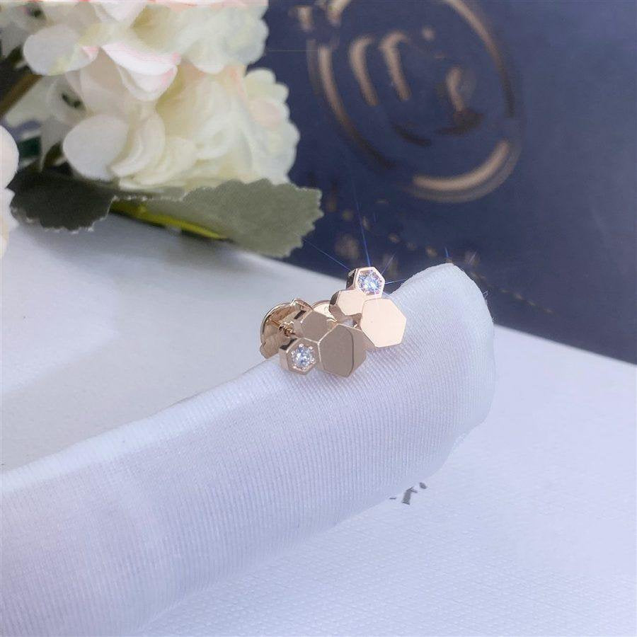 [Novalux]BEE LOVE ROSE GOLD DIAMOND EARRINGS