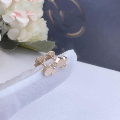 [Novalux]BEE LOVE ROSE GOLD DIAMOND EARRINGS