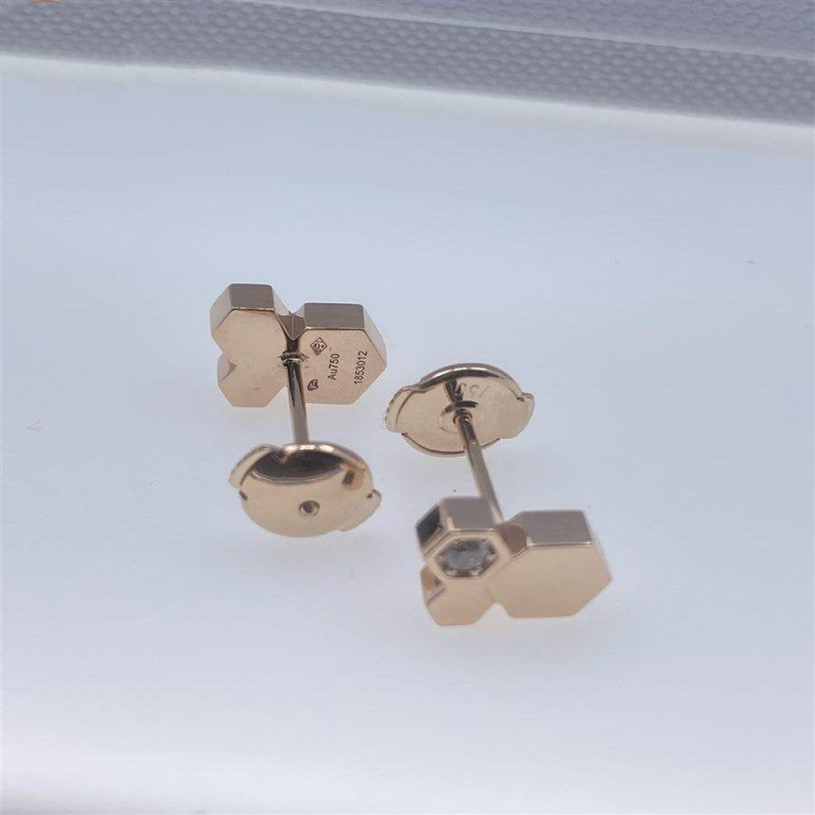 [Novalux]BEE LOVE ROSE GOLD DIAMOND EARRINGS