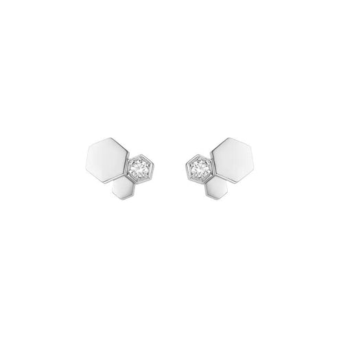 [Novalux]BEE LOVE SILVER DIAMOND EARRINGS