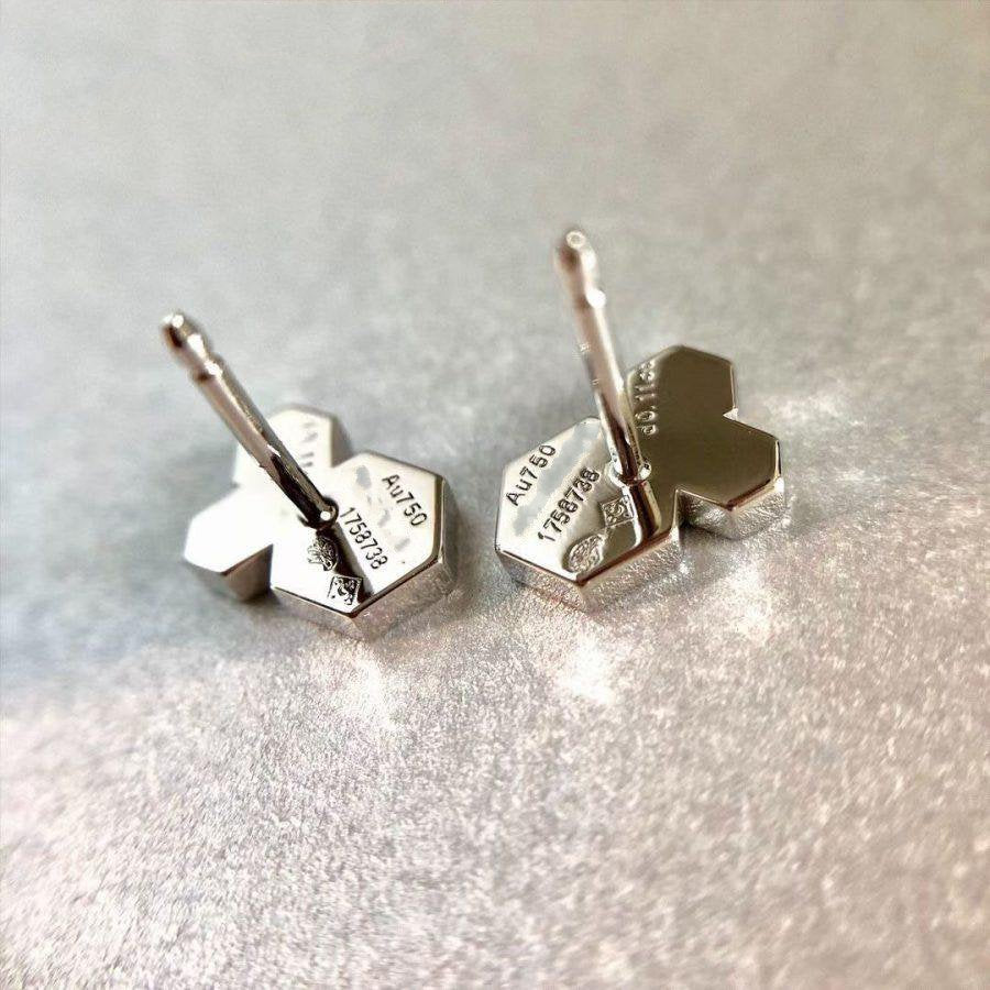 [Novalux]BEE LOVE SILVER DIAMOND EARRINGS