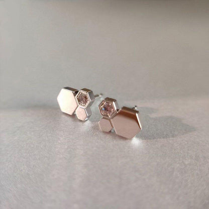 [Novalux]BEE LOVE SILVER DIAMOND EARRINGS