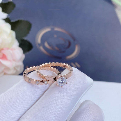 [Novalux]BEE LOVE RING ROSE GOLD 1 DIAMOND
