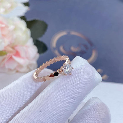 [Novalux]BEE LOVE RING ROSE GOLD 1 DIAMOND