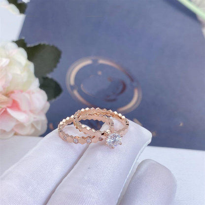 [Novalux]BEE LOVE RING ROSE GOLD 1 DIAMOND