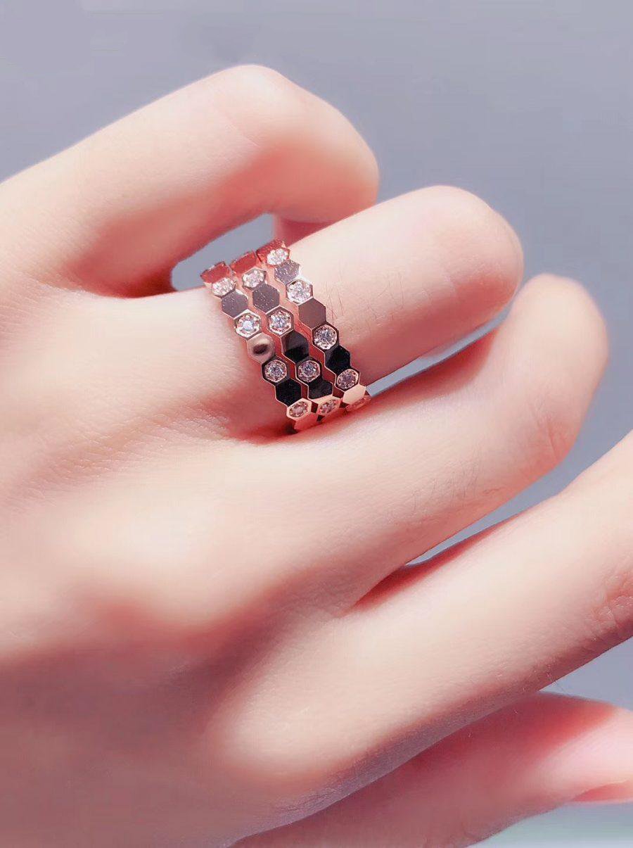 [Novalux]BEE LOVE RING ROSE GOLD DIAMOND
