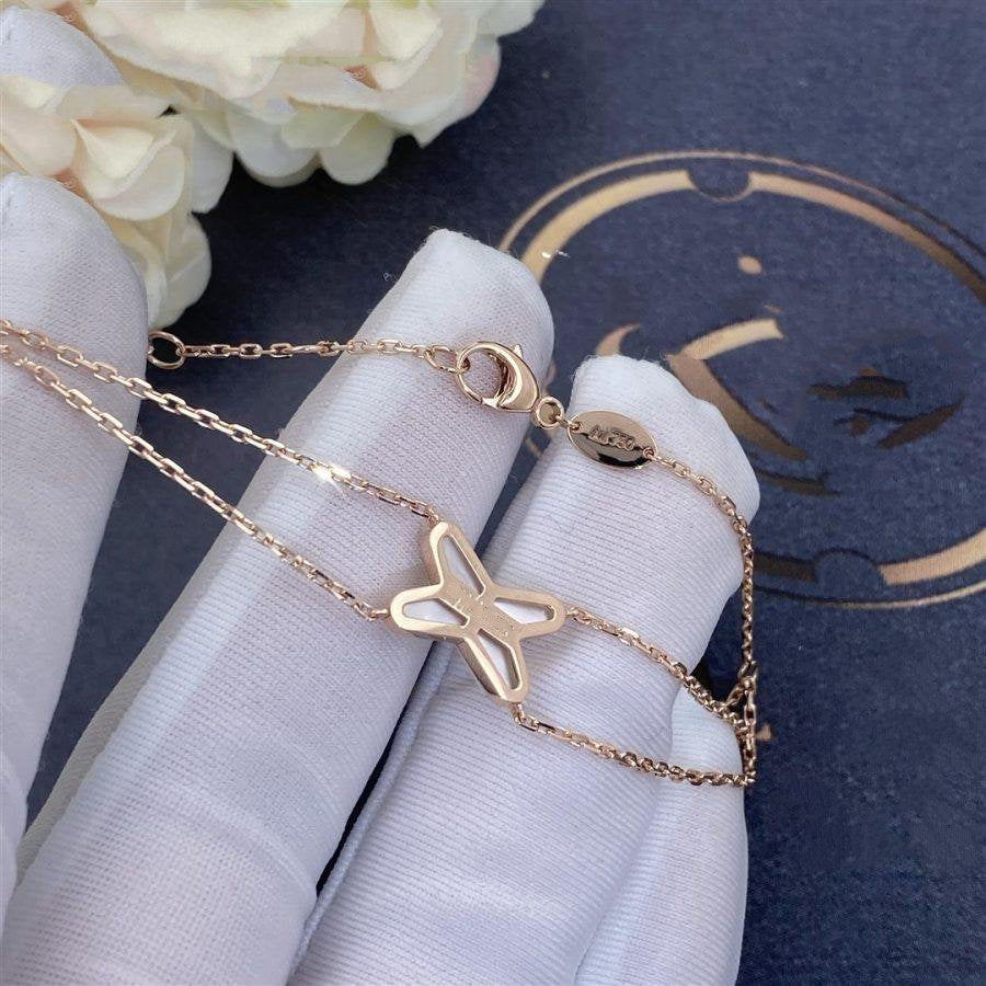 [Novalux]JEUX BRACELET WHITE MOP ROSE GOLD 1 DIAMOND