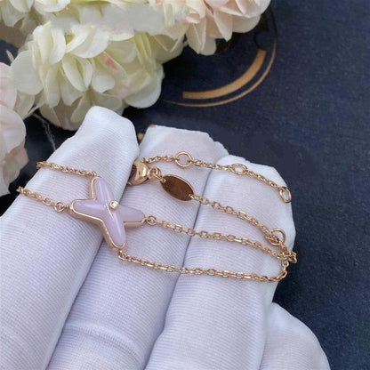 [Novalux]JEUX BRACELET PINK MOP ROSE GOLD 1 DIAMOND