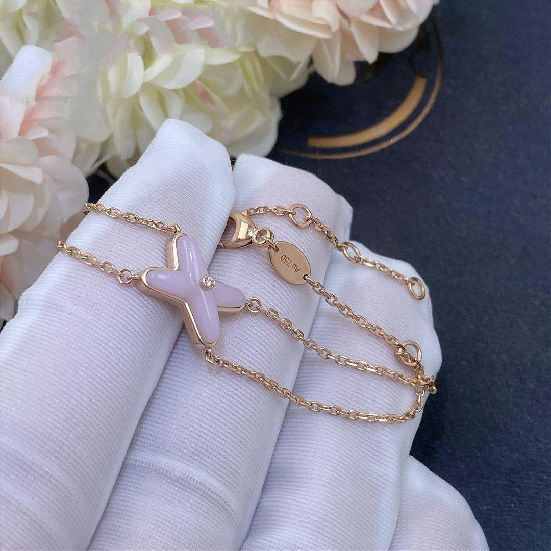 [Novalux]JEUX BRACELET PINK MOP ROSE GOLD 1 DIAMOND
