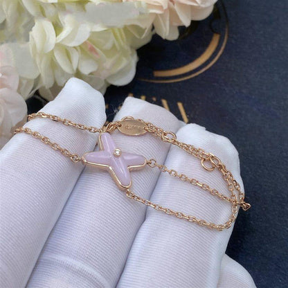 [Novalux]JEUX BRACELET PINK MOP ROSE GOLD 1 DIAMOND