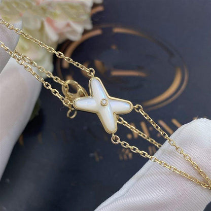 [Novalux]JEUX BRACELET WHITE MOP GOLD 1 DIAMOND