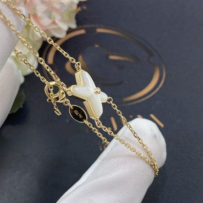 [Novalux]JEUX BRACELET WHITE MOP GOLD 1 DIAMOND