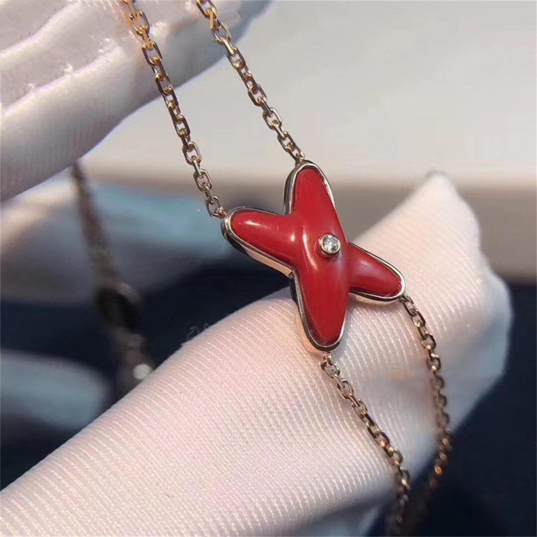 [Novalux]JEUX BRACELET CARNELIAN ROSE GOLD 1 DIAMOND