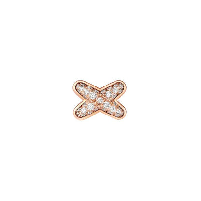 [Novalux]JEUX DE ROSE GOLD DIAMOND EARRINGS