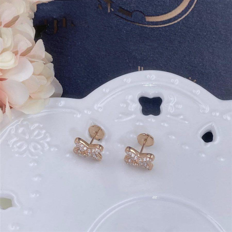 [Novalux]JEUX DE ROSE GOLD DIAMOND EARRINGS