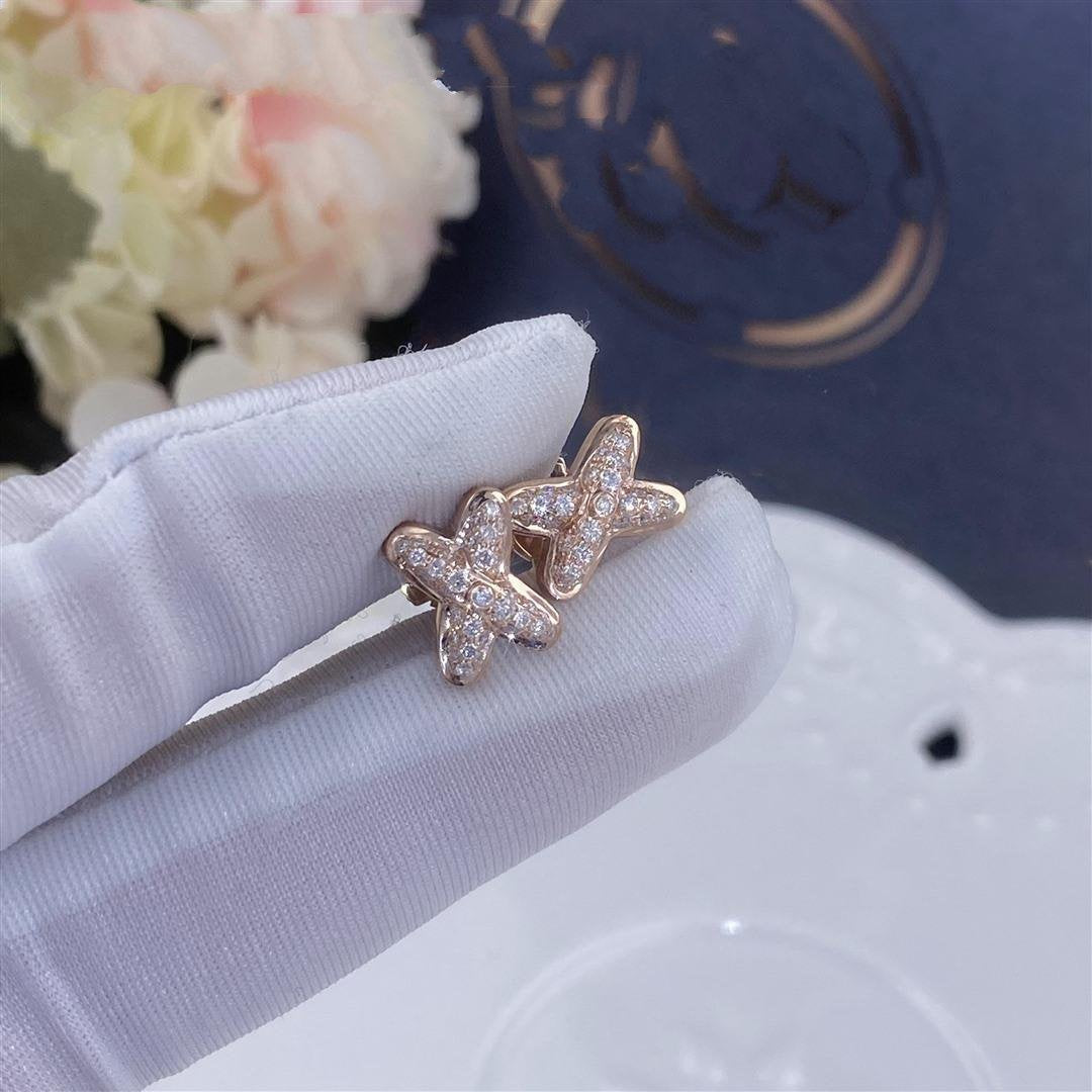 [Novalux]JEUX DE ROSE GOLD DIAMOND EARRINGS
