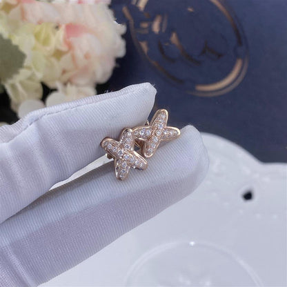 [Novalux]JEUX DE ROSE GOLD DIAMOND EARRINGS