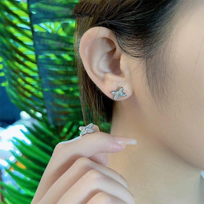 [Novalux]JEUX DE SILVER DIAMOND EARRINGS
