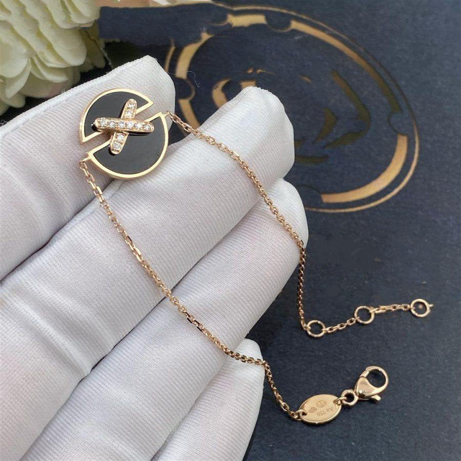 [Novalux]JEUX DE BRACELET ONYX ROSE GOLD DIAMOND