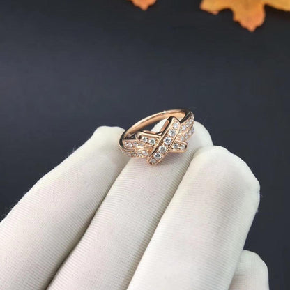 [Novalux]JEUX DE RING ROSE GOLD DIAMOND